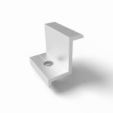 Aluminium End clamp for solar panels